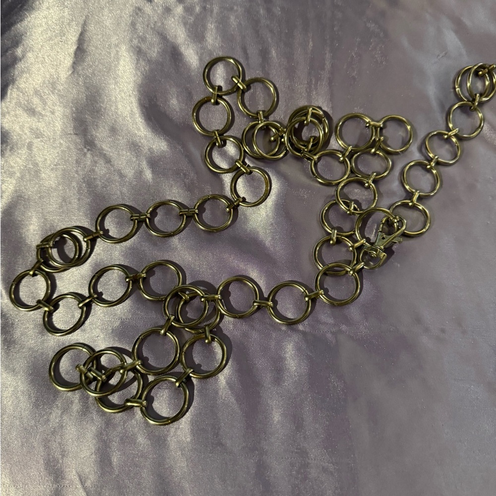 Y2k Gold-Tone Chain belt